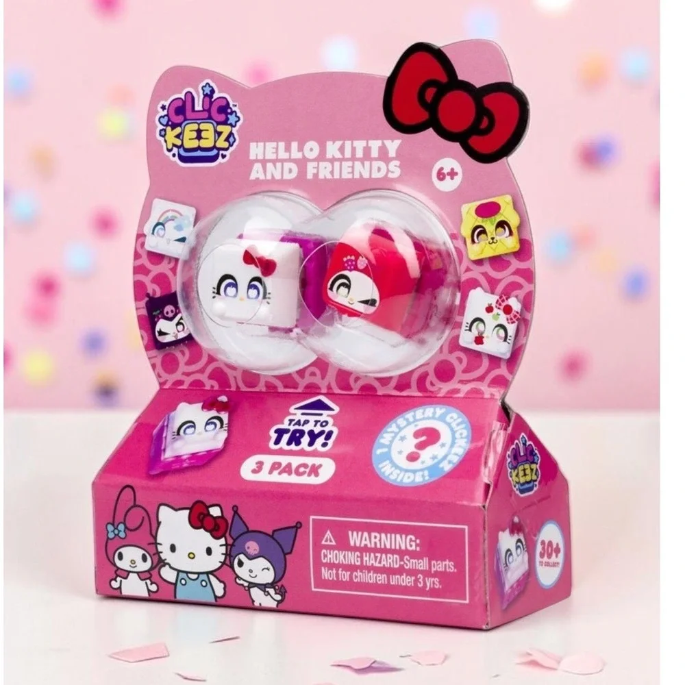 Clickeez Hello Kitty and Friends by 3pk Fidget Toy RANDOM